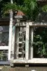 Product image 3 of the product “Antique door made from teak wood with top square carving, 145cm length, 16cm width, and 275cm height ”